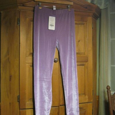 Women Fabletics Emma Velour Legging Bright Lilac Large NWT